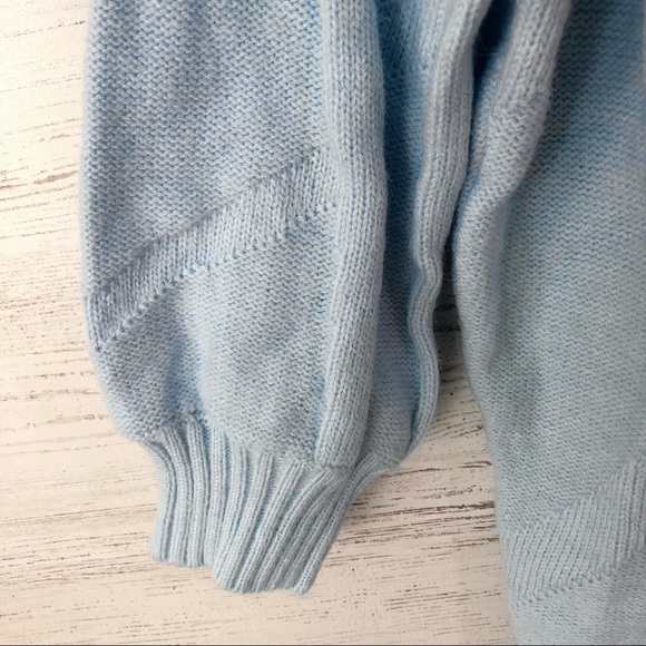 NWT LULU’S Love The Way Light Blue Turtleneck Sweater Dress Cozy Knit XS - Picture 7 of 10